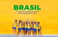 Brasil sobe para 2º lugar no ranking feminino