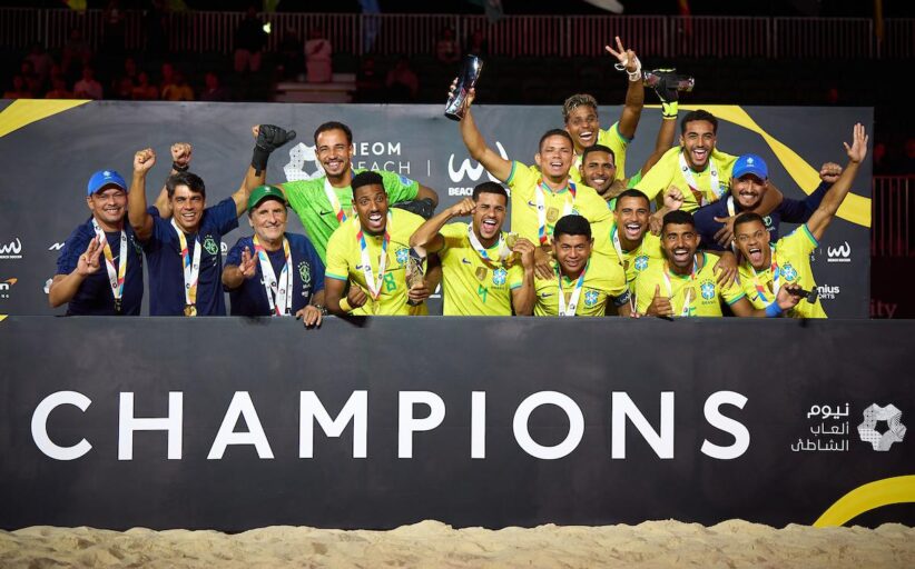 Seleção masculina é tricampeã do NEOM Beach Games