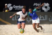 Seleção feminina vence Inglaterra, número 4 do mundo, na abertura do NEOM Beach Games